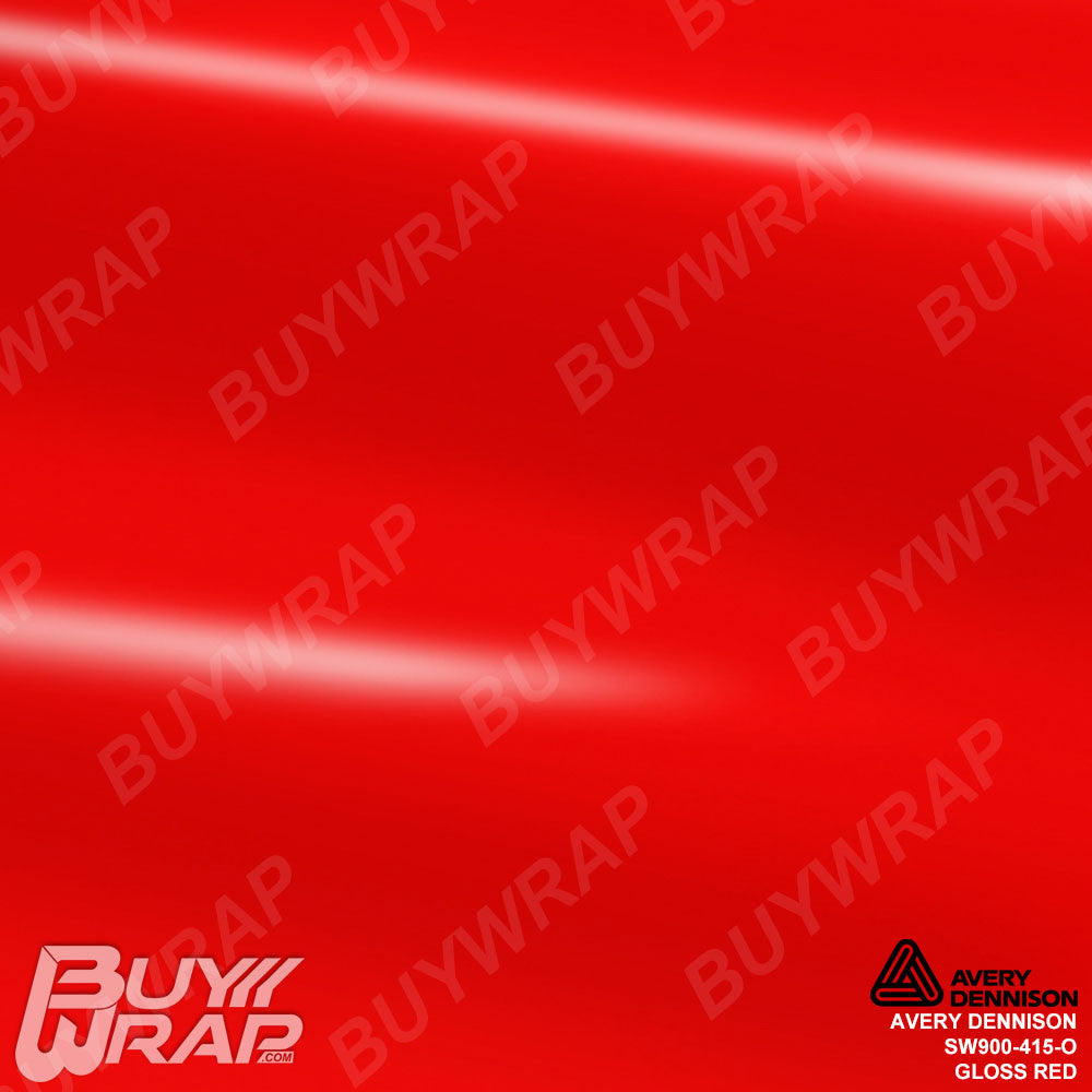Avery SW900 415-O Gloss Red Supreme Wrapping Film Vinyl Car Wrap Sheet Roll