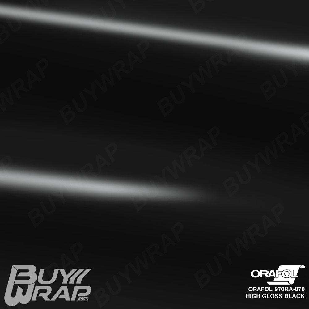 Orafol 970RA Gloss Black Vinyl Wrap | 970RA-070