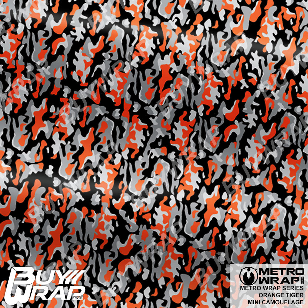 Orange Tiger Camouflage - Metro Wrap