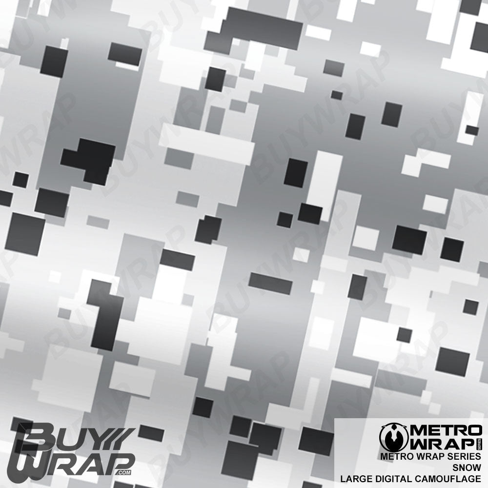  Digital Black Gray Camouflage Premium Vinyl Car Wrap