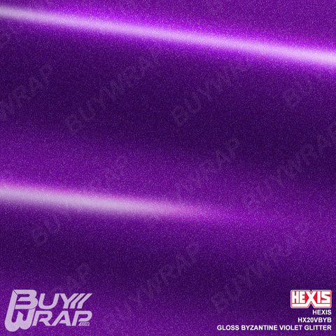 Hexis Gloss Purple Super Chrome Vinyl Wrap, HX30SCH06B