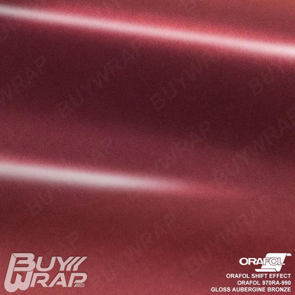 orafol gloss aubergine bronze